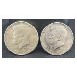 1964 (90%) & 1965 (40%)KENNEDY SILVER HALF DOLLARS