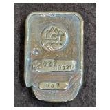 2 OZ LOST COAST TREASURES SILVER BAR .999 FINE