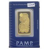 PAMP SUISSE 1 OZ FINE GOLD - 999.9 FINE
