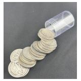 ROLL OF 20 ASSORTED DATE WALKING LIBERTY SILVER