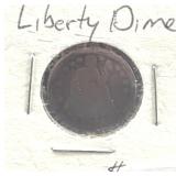 1854 SEATED LIBERTY DIME