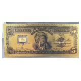 GOLD PLATED SILVER CERTIFICATE W/ 1GM