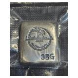 LHB 35 GRAM SILVER BLOCK .999 FINE SILVER