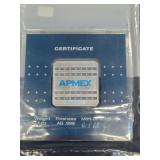 APMEX 1 OZ .999 FINE SILVER BAR