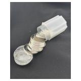 ROLL OF (20) 1 OZ SILVER BUFFALO ROUNDS
