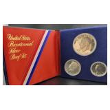 BI-CENTENNIAL SILVER 3 COIN PROOF SET