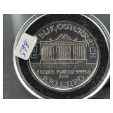 2018 AUSTRIAN 1 OZ PLATINUM ROUND