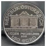 2015 AUSTRIA 1 OZ SILVER ROUND