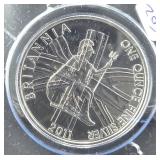 2011 BRITANNIA 1 OZ SILVER ROUND
