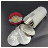 ROLL OF (20) 2020 AUSTRIA 1 OZ SILVER ROUNDS