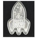 1 OZ SILVER ROCKETSHIP NO 74 OF 100