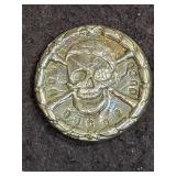 PIRATE SILVER ROUND 48.8 GRAMS .999 FINE SILVER