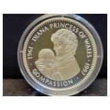 1997 DIANA PRINCESS OF WALES 1 OZ SILVER PROOF