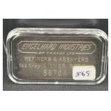ENGELHARD 1 OZ SILVER INGOT