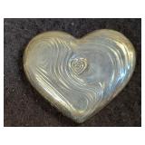 BIG HEART SILVER BAR 62 GRAMS .999 FINE SILVER