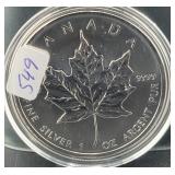 2010 CANADIAN 1 OZ SILVER MAPLE LEAF