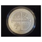 2019 TEXAS SAN ANTONIO MISSIONS 5 OZ SILVER ROUND