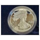 2016-W PROOF SILVER EAGLE W/ BOX & COA