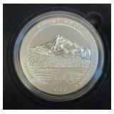2010 OREGON MT. HOOD 5 OZ SILVER ROUND
