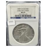 2009 SILVER EAGLE EARLY RELEASES NGC: MS69