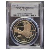 1994-P POW DOLLAR PCGS: PR69 DCAM
