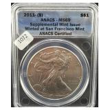 2011-S SILVER EAGLE SUPPLEMENTAL MINT ISSUE