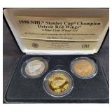 1998 NHL STANLEY CUP DETROIT RED WINGS MINT COIN