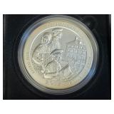 2017 NEW JERSEY ELLIS ISLAND 5 OZ SILVER ROUND