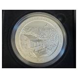 2014 TENNESSEE GREAT SMOKEY MOUNTAINS 5 OZ SILVER