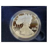 2008-W PROOF SILVER EAGLE W/ BOX & COA