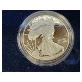 2014-W PROOF SILVER EAGLE W/ BOX & COA