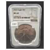 2023 SILVER EAGLE NGC: MS69