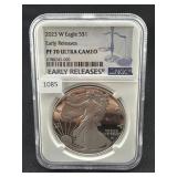 2023-W SILVER EAGLE EARLY RELEASES NGC: PF70