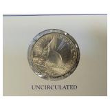 1986 LIBERTY UNCIRCULATED CLAD HALF-DOLLAR