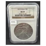2010 SILVER EAGLE NGC: MS69
