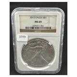 2012 SILVER EAGLE NGC: MS69