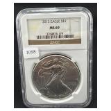 2013 SILVER EAGLE NGC: MS69