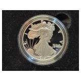 2021 PROOF SILVER EAGLE W/ BOX & COA