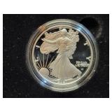 2021 PROOF SILVER EAGLE W/ BOX & COA