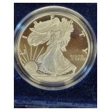 1996-P PROOF SILVER EAGLE W/ BOX & COA