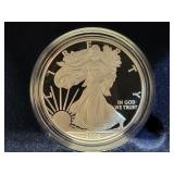 2008-W PROOF SILVER EAGLE W/ BOX & COA