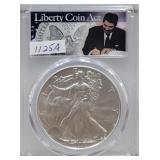 2020 SILVER EAGLE - PCGS: MS70 - LIBERTY COIN ACT