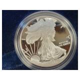 2005-W PROOF SILVER EAGLE W/ BOX & COA