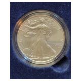 2011 UNC SILVER EAGLE W/ BOX & COA