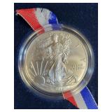 2013 UNC SILVER EAGLE W/ BOX & COA