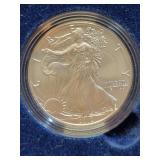 2012 UNC SILVER EAGLE W/ BOX & COA