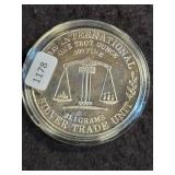 1 OZ SILVER TRADE UNIT W/ PANDA SILVER ROUND