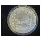 2013 NEW HAMPSHIRE WHITE MOUNTAIN 5OZ SILVER ROUND