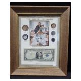 "THE SILVER STANDARD" FRAMED COIN & CURRENCY SET -
