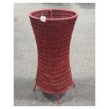 21 1/2' METAL FRAME/WICKER UMBRELLA STAND